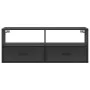 Mueble de TV madera de ingeniería y metal negro 100x31x39,5 cm von , TV-Möbel - Ref: Foro24-848929, Preis: 58,71 €, Rabatt: %