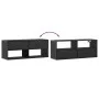 Mueble de TV madera de ingeniería y metal negro 100x31x39,5 cm von , TV-Möbel - Ref: Foro24-848929, Preis: 58,71 €, Rabatt: %
