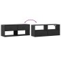 Mueble de TV madera de ingeniería y metal negro 100x31x39,5 cm von , TV-Möbel - Ref: Foro24-848929, Preis: 72,27 €, Rabatt: %