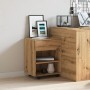 Armario con ruedas madera ingeniería roble artisan 46x36x59 cm by , Lockers and storage cabinets - Ref: Foro24-856661, Price:...