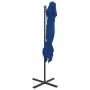 Cantilever parasol with double cover azure blue 250x250 cm by vidaXL, Umbrellas - Ref: Foro24-312365, Price: 135,69 €, Discou...