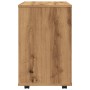 Armario con ruedas madera ingeniería roble artisan 46x36x59 cm by , Lockers and storage cabinets - Ref: Foro24-856661, Price:...