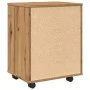 Armario con ruedas madera ingeniería roble artisan 46x36x59 cm by , Lockers and storage cabinets - Ref: Foro24-856661, Price:...