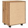 Armario con ruedas madera ingeniería roble artisan 46x36x59 cm by , Lockers and storage cabinets - Ref: Foro24-856661, Price:...