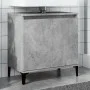 Armario de lavabo madera contrachapada gris hormigón 58x33x60cm de , Tocadores de baño - Ref: Foro24-857116, Precio: 48,73 €,...