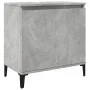 Armario de lavabo madera contrachapada gris hormigón 58x33x60cm de , Tocadores de baño - Ref: Foro24-857116, Precio: 48,73 €,...