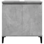 Armario de lavabo madera contrachapada gris hormigón 58x33x60cm de , Tocadores de baño - Ref: Foro24-857116, Precio: 48,73 €,...