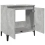 Armario de lavabo madera contrachapada gris hormigón 58x33x60cm de , Tocadores de baño - Ref: Foro24-857116, Precio: 48,73 €,...