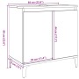 Armario de lavabo madera contrachapada gris hormigón 58x33x60cm von , Badezimmerwaschtische - Ref: Foro24-857116, Preis: 46,0...