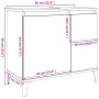 Armario de lavabo baño madera ingeniería envejecida 65x33x60 cm de , Tocadores de baño - Ref: Foro24-857123, Precio: 80,88 €,...