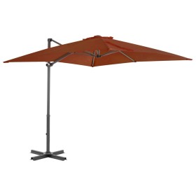 Ampelschirm mit Terrakotta-Aluminiumstange 250x250 cm von vidaXL, Sonnenschirme - Ref: Foro24-312305, Preis: 97,01 €, Rabatt: %
