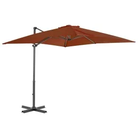 Cantilever umbrella with aluminum pole terracotta 250x250 cm by vidaXL, Umbrellas - Ref: Foro24-312305, Price: 94,26 €, Disco...