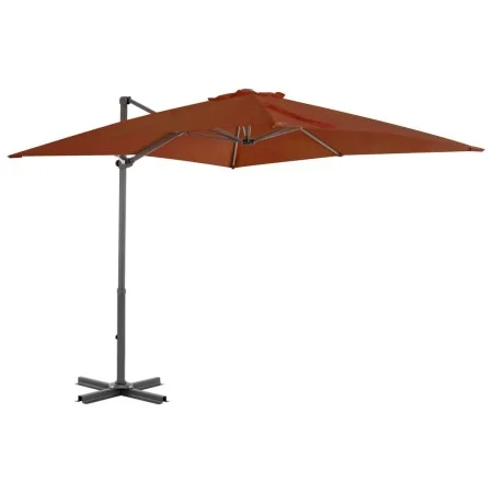 Cantilever umbrella with aluminum pole terracotta 250x250 cm by vidaXL, Umbrellas - Ref: Foro24-312305, Price: 94,25 €, Disco...