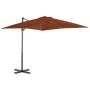 Cantilever umbrella with aluminum pole terracotta 250x250 cm by vidaXL, Umbrellas - Ref: Foro24-312305, Price: 94,25 €, Disco...