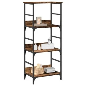 Estantería madera ingeniería madera envejecida 50x33x117,5 cm by , Bookcases and shelves - Ref: Foro24-857466, Price: 65,23 €...