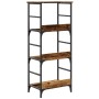 Estantería madera ingeniería madera envejecida 50x33x117,5 cm by , Bookcases and shelves - Ref: Foro24-857466, Price: 66,68 €...