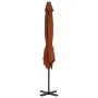 Cantilever umbrella with aluminum pole terracotta 250x250 cm by vidaXL, Umbrellas - Ref: Foro24-312305, Price: 94,25 €, Disco...