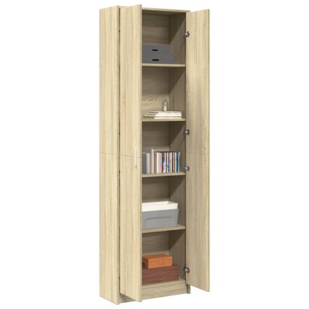 Armario de pasillo madera ingeniería roble Sonoma 55x25x189 cm von , Kleiderschränke - Ref: Foro24-3324113, Preis: 105,38 €, ...