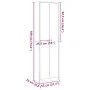 Armario de pasillo madera ingeniería roble Sonoma 55x25x189 cm de , Armarios roperos - Ref: Foro24-3324113, Precio: 103,78 €,...