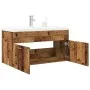 Mueble baño con lavabo integrado madera envejecida by , Bathroom furniture - Ref: Foro24-3328585, Price: 217,42 €, Discount: %