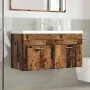 Mueble baño con lavabo integrado madera envejecida by , Bathroom furniture - Ref: Foro24-3328585, Price: 217,42 €, Discount: %