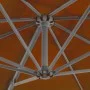 Cantilever umbrella with aluminum pole terracotta 250x250 cm by vidaXL, Umbrellas - Ref: Foro24-312305, Price: 94,25 €, Disco...