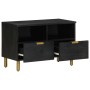 Mueble de TV madera de ingeniería negro 70x33x46 cm von , CD- und DVD-Speicher - Ref: Foro24-4017649, Preis: 89,41 €, Rabatt: %