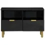 Mueble de TV madera de ingeniería negro 70x33x46 cm von , CD- und DVD-Speicher - Ref: Foro24-4017649, Preis: 88,27 €, Rabatt: %