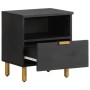 Mesita de noche madera maciza de ingeniería negra 40x33x46 cm by , Nightstands - Ref: Foro24-4017654, Price: 59,73 €, Discoun...