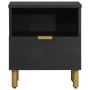 Mesita de noche madera maciza de ingeniería negra 40x33x46 cm by , Nightstands - Ref: Foro24-4017654, Price: 59,73 €, Discoun...