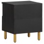 Mesita de noche madera maciza de ingeniería negra 40x33x46 cm by , Nightstands - Ref: Foro24-4017654, Price: 59,73 €, Discoun...