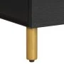 Mesita de noche madera maciza de ingeniería negra 40x33x46 cm de , Mesitas de noche - Ref: Foro24-4017654, Precio: 58,94 €, D...
