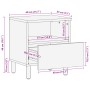 Mesita de noche madera maciza de ingeniería negra 40x33x46 cm by , Nightstands - Ref: Foro24-4017654, Price: 59,73 €, Discoun...