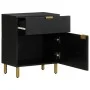 Mesita de noche madera de ingeniería negra 50x33x60 cm von , Nachttische - Ref: Foro24-4017656, Preis: 74,85 €, Rabatt: %