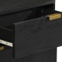 Mesita de noche madera de ingeniería negra 50x33x60 cm by , Nightstands - Ref: Foro24-4017656, Price: 75,81 €, Discount: %