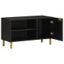 Mueble de TV madera de ingeniería negro 80x33x46 cm von , CD- und DVD-Speicher - Ref: Foro24-4017663, Preis: 82,24 €, Rabatt: %