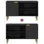 Mueble de TV madera de ingeniería negro 80x33x46 cm von , CD- und DVD-Speicher - Ref: Foro24-4017663, Preis: 82,24 €, Rabatt: %