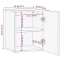 Mueble de baño colgante madera de ingeniería negro 38x33x48 cm by , Bathroom furniture - Ref: Foro24-4017668, Price: 78,57 €,...
