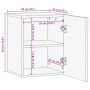 Mueble de baño colgante madera de ingeniería negro 38x33x48 cm by , Bathroom furniture - Ref: Foro24-4017668, Price: 79,82 €,...