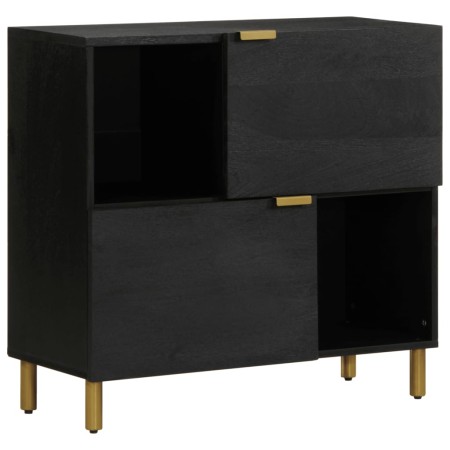 Aparador de madera de ingeniería negro 80x33x75 cm von , CD- und DVD-Speicher - Ref: Foro24-4017675, Preis: 105,94 €, Rabatt: %