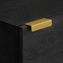 Aparador alto de madera de ingeniería negro 40x33x110 cm by , CD and DVD storage - Ref: Foro24-4017677, Price: 110,41 €, Disc...