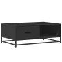 Mesa de centro de madera ingeniería y metal negro 90x57x35 cm by , Coffee table - Ref: Foro24-848754, Price: 69,03 €, Discoun...