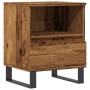 Mesita de noche madera ingeniería madera envejecida 40x35x50 cm by , Nightstands - Ref: Foro24-857376, Price: 55,30 €, Discou...