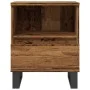 Mesita de noche madera ingeniería madera envejecida 40x35x50 cm by , Nightstands - Ref: Foro24-857376, Price: 54,39 €, Discou...