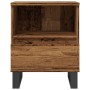 Mesita de noche madera ingeniería madera envejecida 40x35x50 cm by , Nightstands - Ref: Foro24-857376, Price: 55,30 €, Discou...
