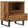 Mesita de noche madera ingeniería madera envejecida 40x35x50 cm by , Nightstands - Ref: Foro24-857376, Price: 54,39 €, Discou...