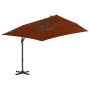 Ampelschirm mit terrakottafarbenem Aluminiummast 300x300 cm von vidaXL, Sonnenschirme - Ref: Foro24-312316, Preis: 174,57 €, ...