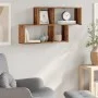 Estante de pared madera de ingeniería envejecida 100x18x53 cm de , Estantes y estanterías - Ref: Foro24-856592, Precio: 37,99...