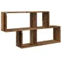 Estante de pared madera de ingeniería envejecida 100x18x53 cm de , Estantes y estanterías - Ref: Foro24-856592, Precio: 37,99...