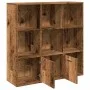 Estantería de madera de ingeniería envejecida 98x29x97,5 cm by , Bookcases and shelves - Ref: Foro24-855966, Price: 90,11 €, ...